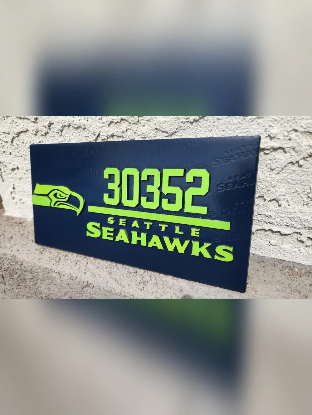 Custom Laser Engraved Ceramic Address Plaque 6x12 - Outdoor Durable